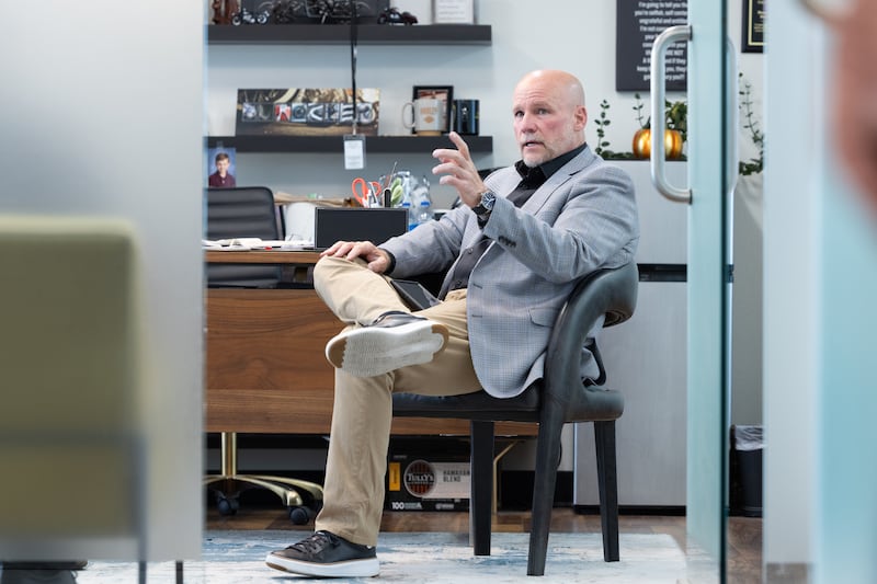 Dave Durocher in his office.
