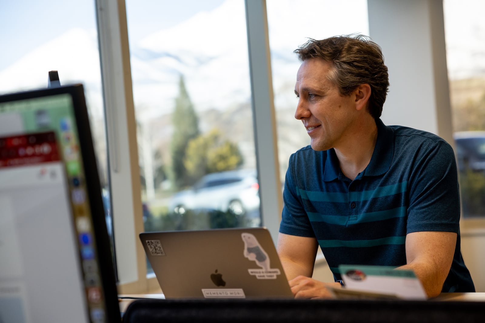 Kendall Hulet, CEO of Storied, poses for a photo at the company’s office. | Photo by Spenser Heaps, Deseret News