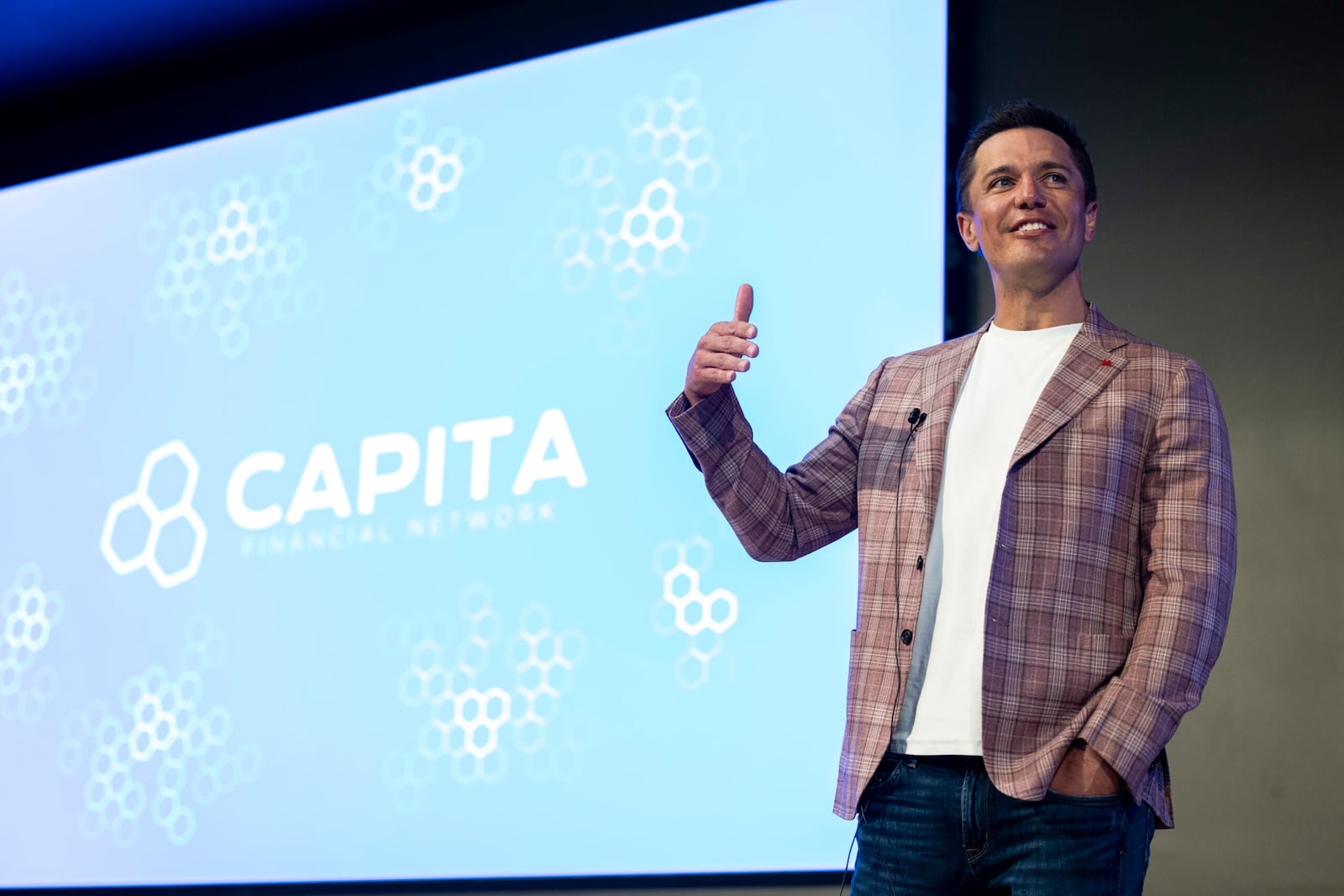 Mike presenting to UVU Students during the Reed and Christine Halladay Executive Lecture Series. | Photo by Isaac Hale