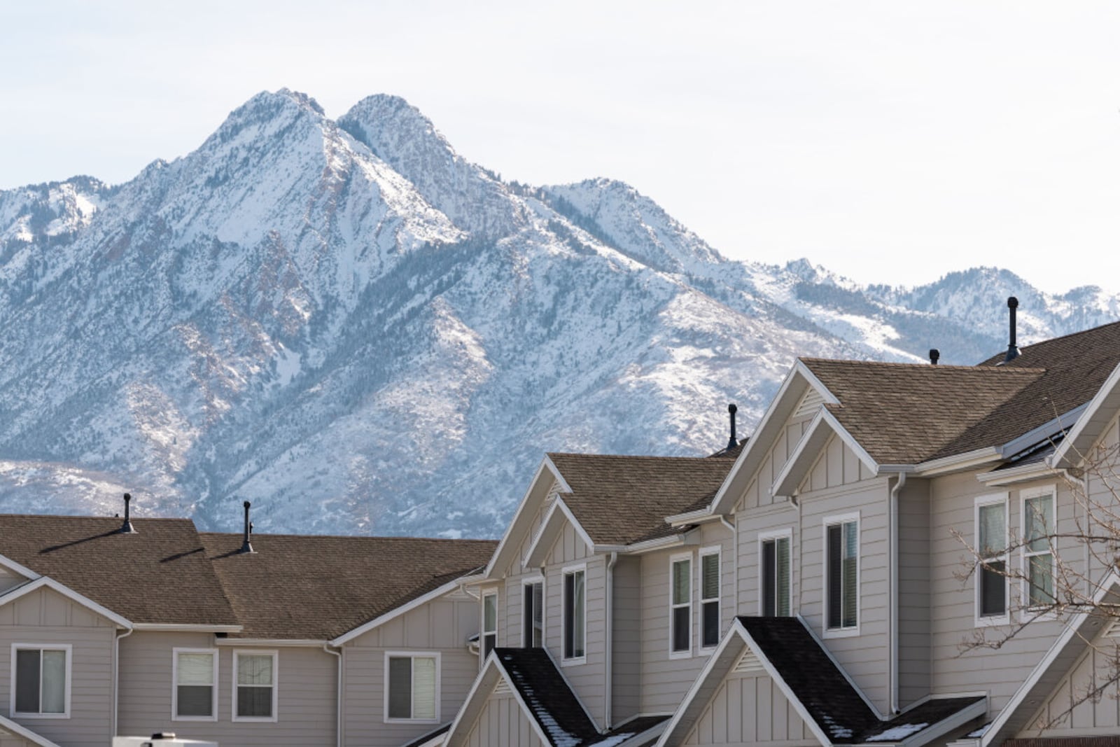 Homes in Murray on Tuesday, Feb. 13, 2024. | Photo by Megan Nielsen, Deseret News