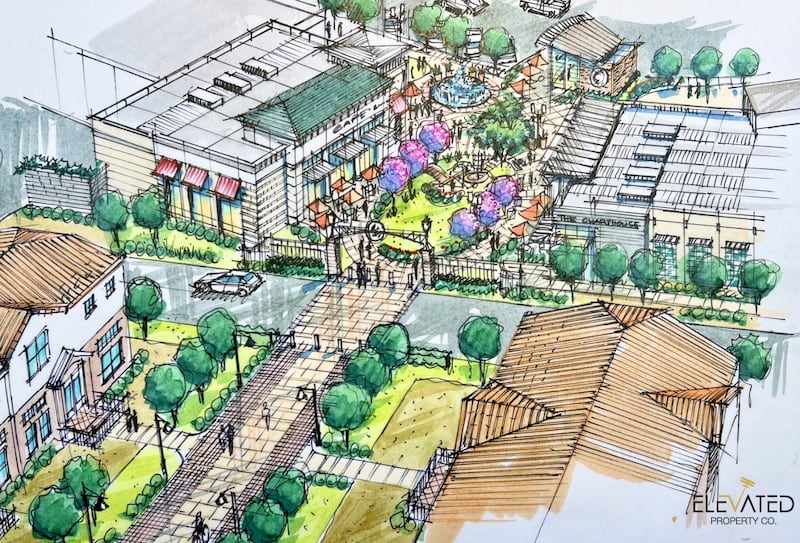 Art rendering of Mgaplex Entertainment at The Paseo.