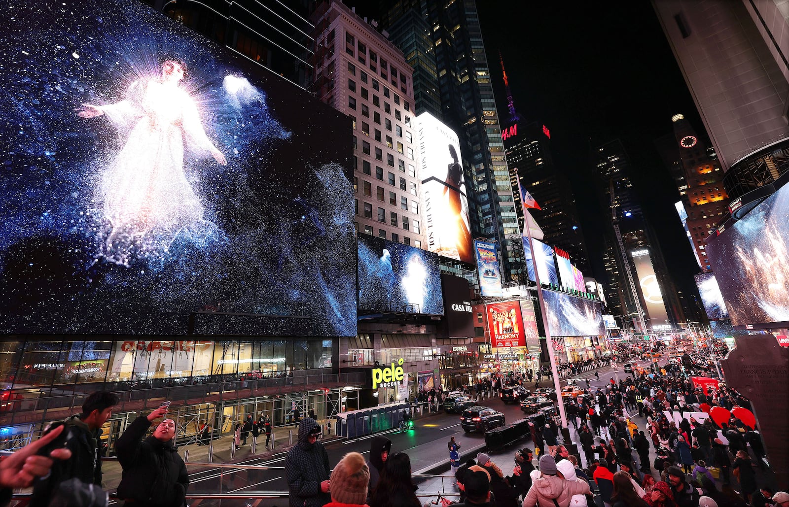 #LightTheWorld unveiling in Times Square in New York City in 2023.