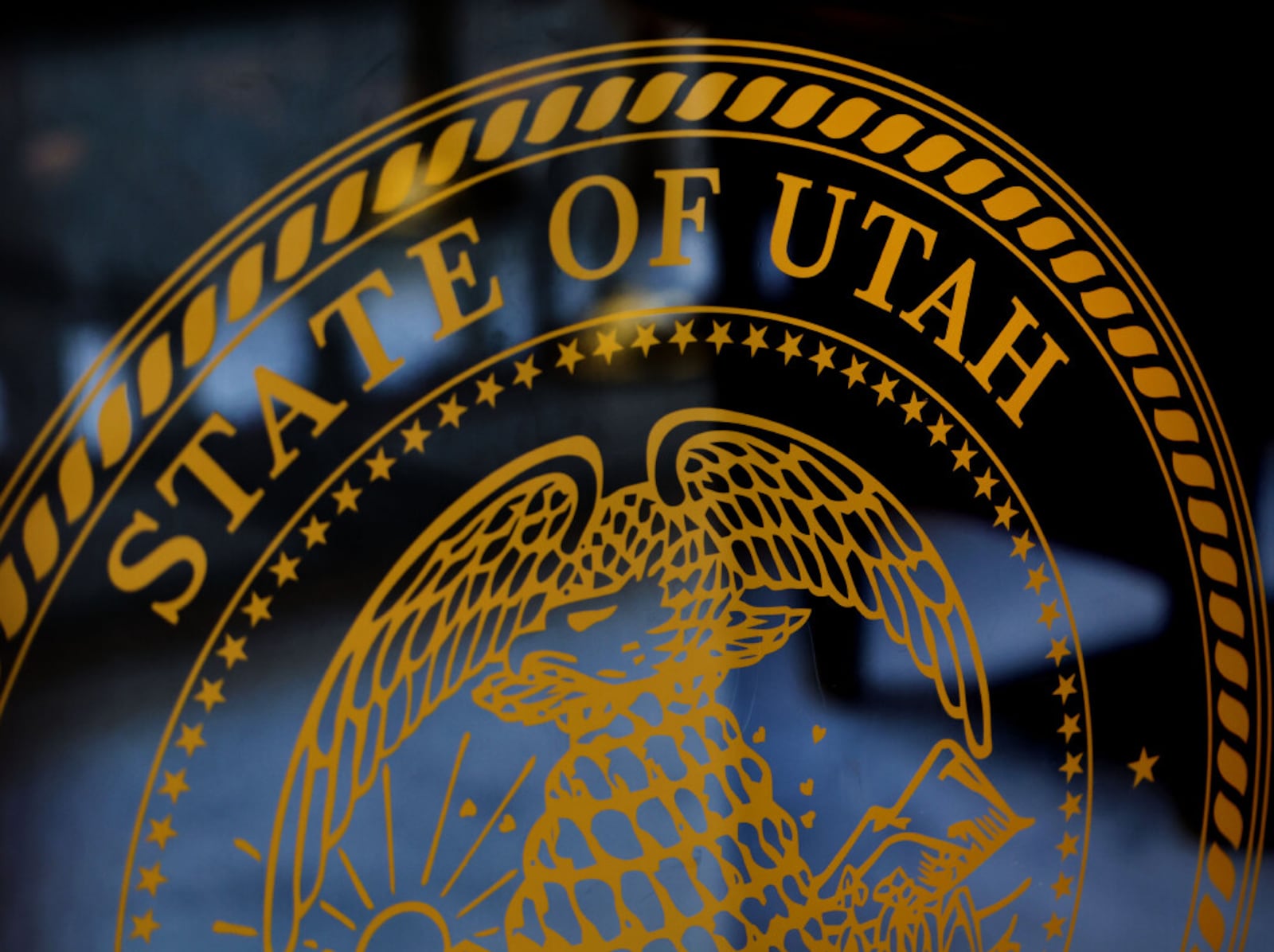 A State of Utah emblem is displayed in the Capitol in Salt Lake City. | Photo by Laura Seitz, Deseret News