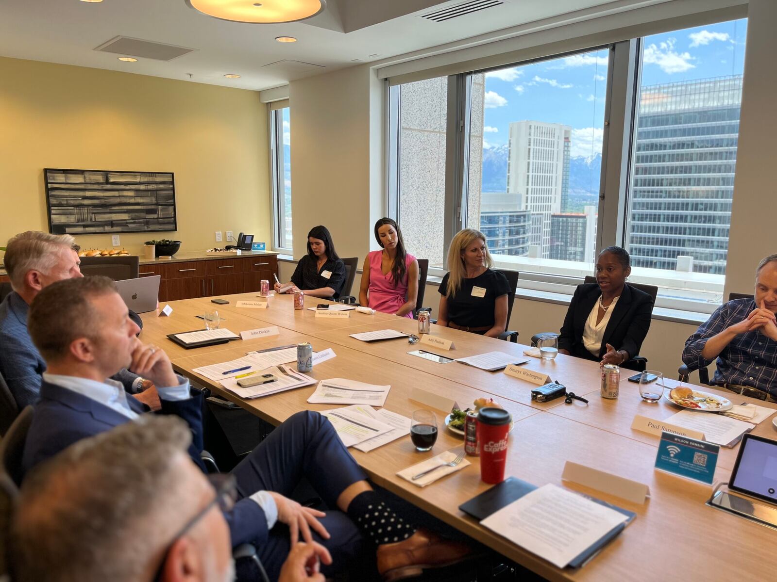 Roundtable participants at Wilson Sonsini. | Photo by Savannah Beth Withers Taylor