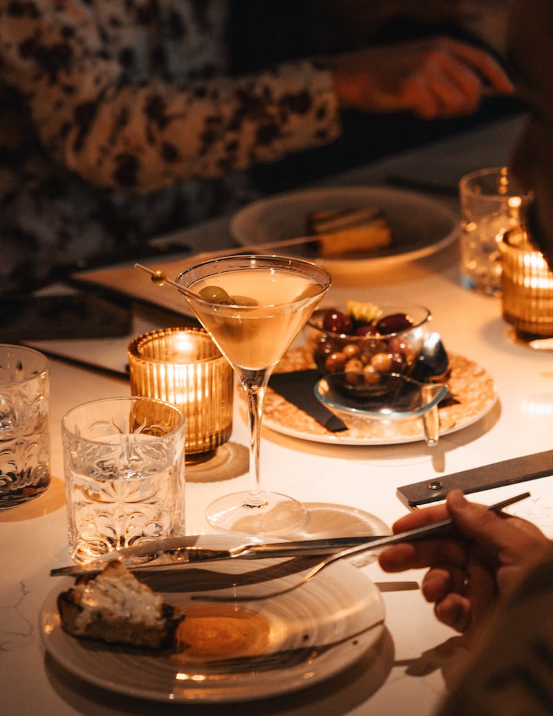 Food and drinks at Edison House.