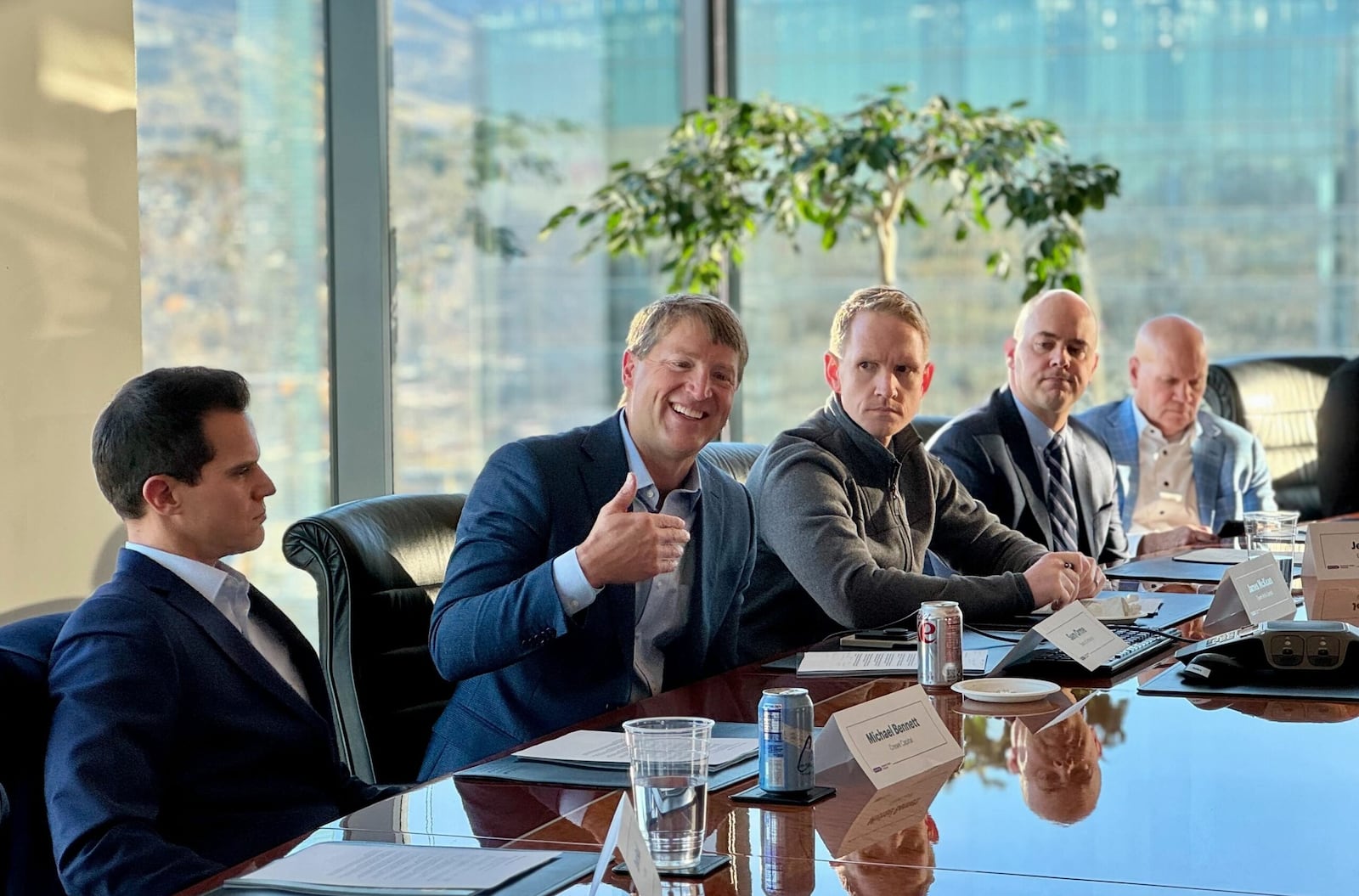 Michael Bennett of Crewe Capital, Samuel Orme of Bank of America Merrill Lynch, James McKean of Tower Arch Capital, Jeff Norman of Extra Space Storage and Spencer Hoole of IMA.