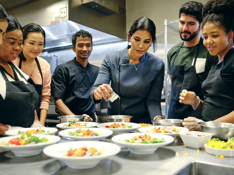 Then opened Biscotts Bakery & Café and founded the RISE Culinary Institute.
