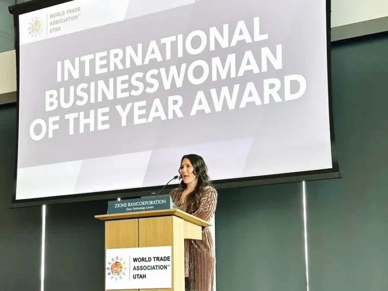 The World Trade Association of Utah has awarded Melissa Sevy, founder and CEO of Ethik, International Businesswoman of the Year.
