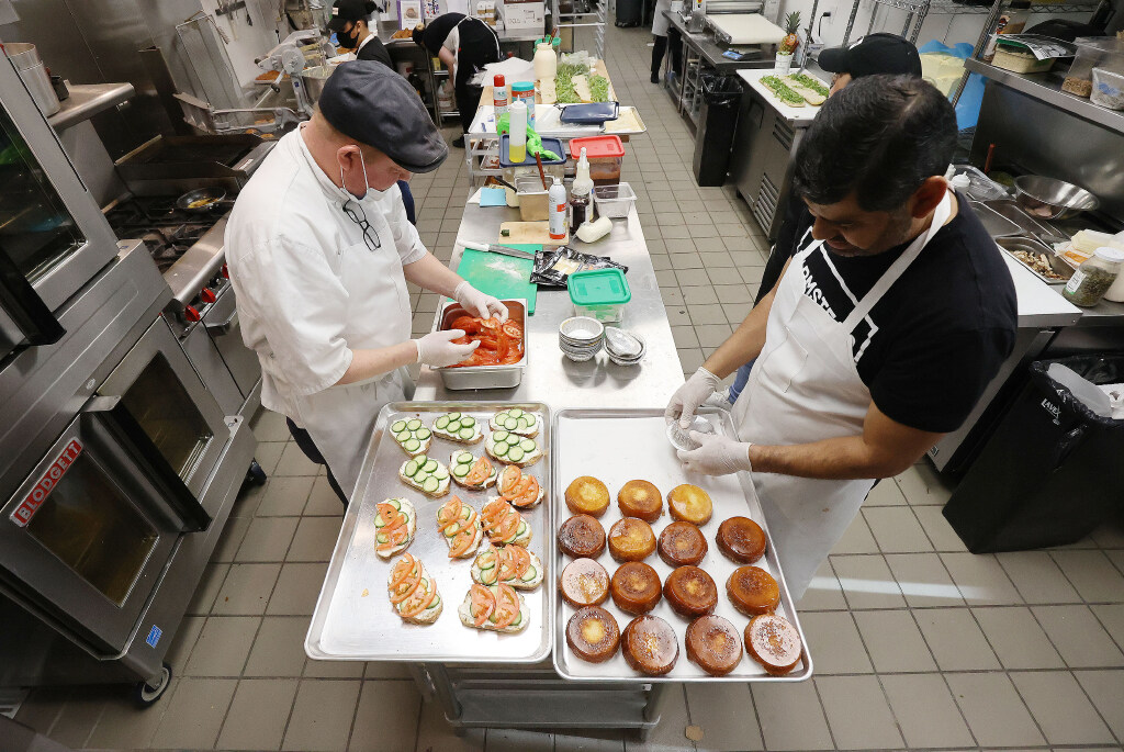 Food prep at Farmstead Bakery Photo by Jeffrey D. Allred, Deseret News