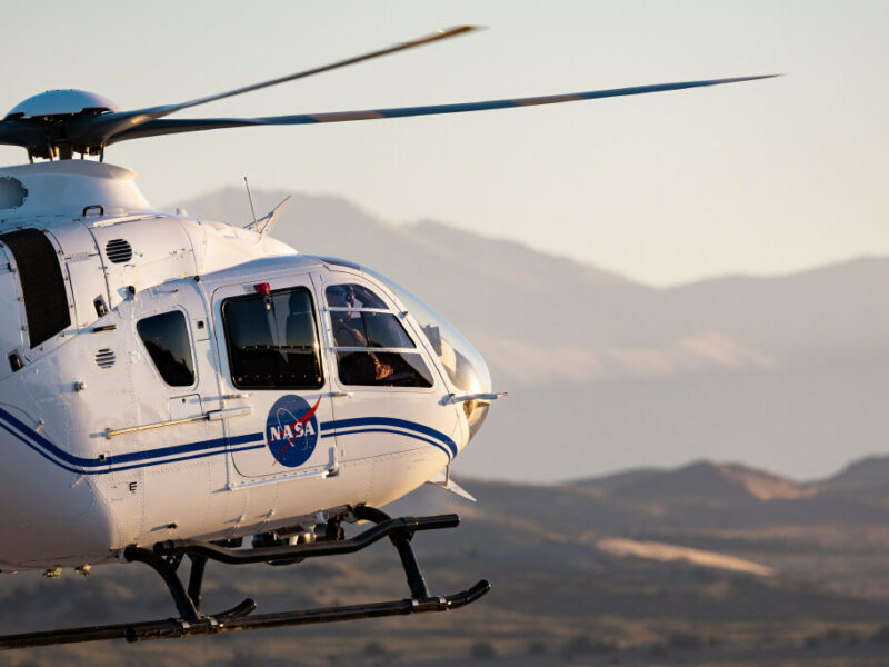 Helicopters carrying the sample recovery team take off to collect the capsule containing a sample collected from the Bennu asteroid as part of NASA’s Osiris-Rex mission. | Photo by Megan Nielsen, Deseret News