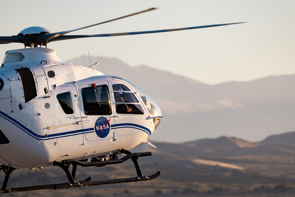 Helicopters carrying the sample recovery team take off to collect the capsule containing a sample collected from the Bennu asteroid as part of NASA’s Osiris-Rex mission. | Photo by Megan Nielsen, Deseret News
