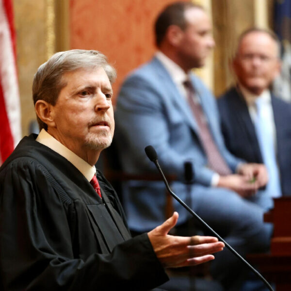 Utah Supreme Court Chief Justice Matthew B. Durrant speaks on the opening day of the 2024 Legislature on Tuesday, Jan. 16, 2024. | Photo by Kristin Murphy, Deseret News