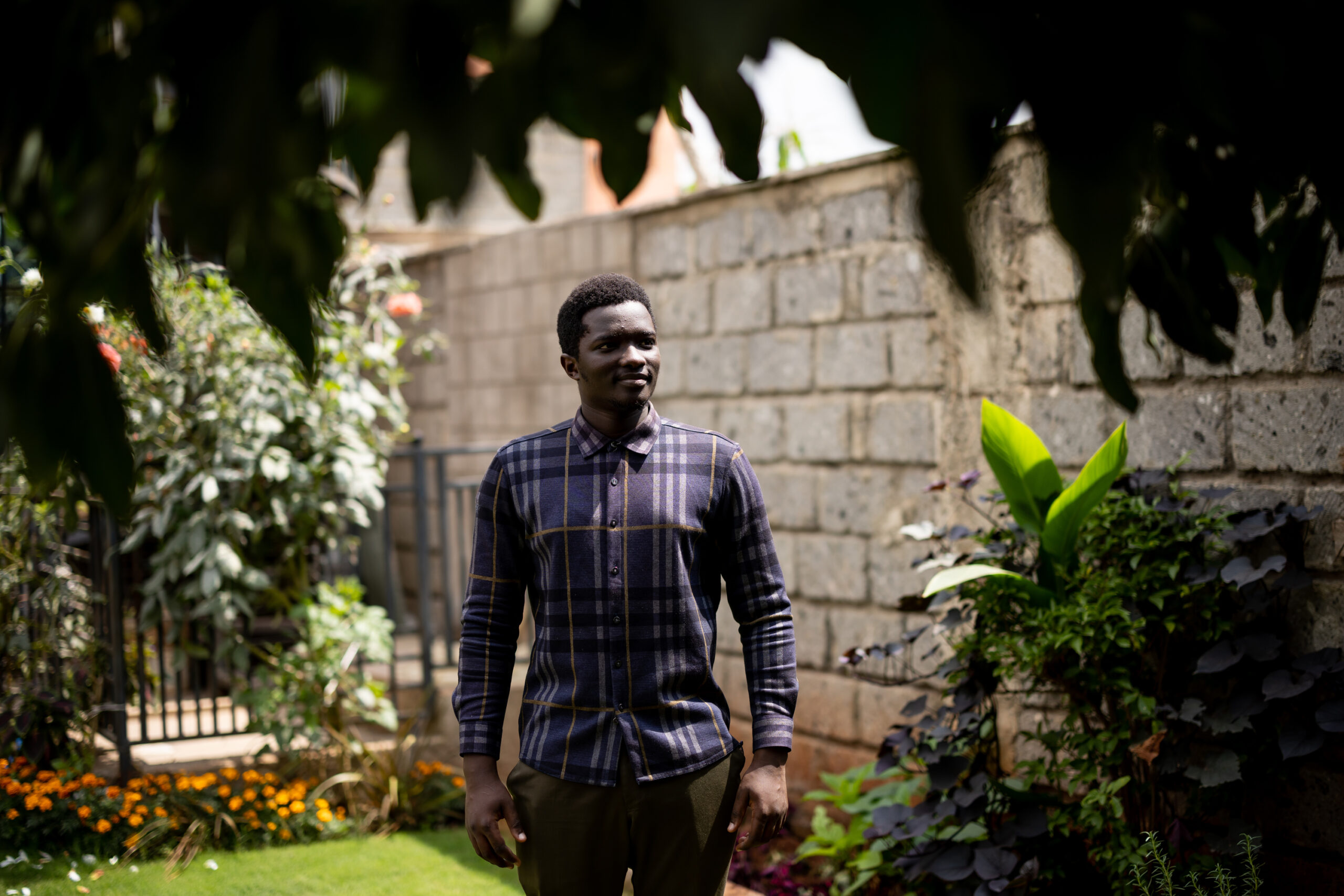 George Ogidi Ochieng at his home outside Nairobi, Kenya on Wednesday, June 14, 2023. Ochieng has a 3.95 GPA at BYU-Idaho and plans to graduate with a bachelor's degree in applied technology in 2024. | Photo by Spenser Heaps, Deseret News