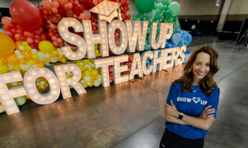 Utah first lady Abby Cox poses for a photo as she and her team get ready for the "Show Up for Teachers" event. | Scott G Winterton, Deseret News